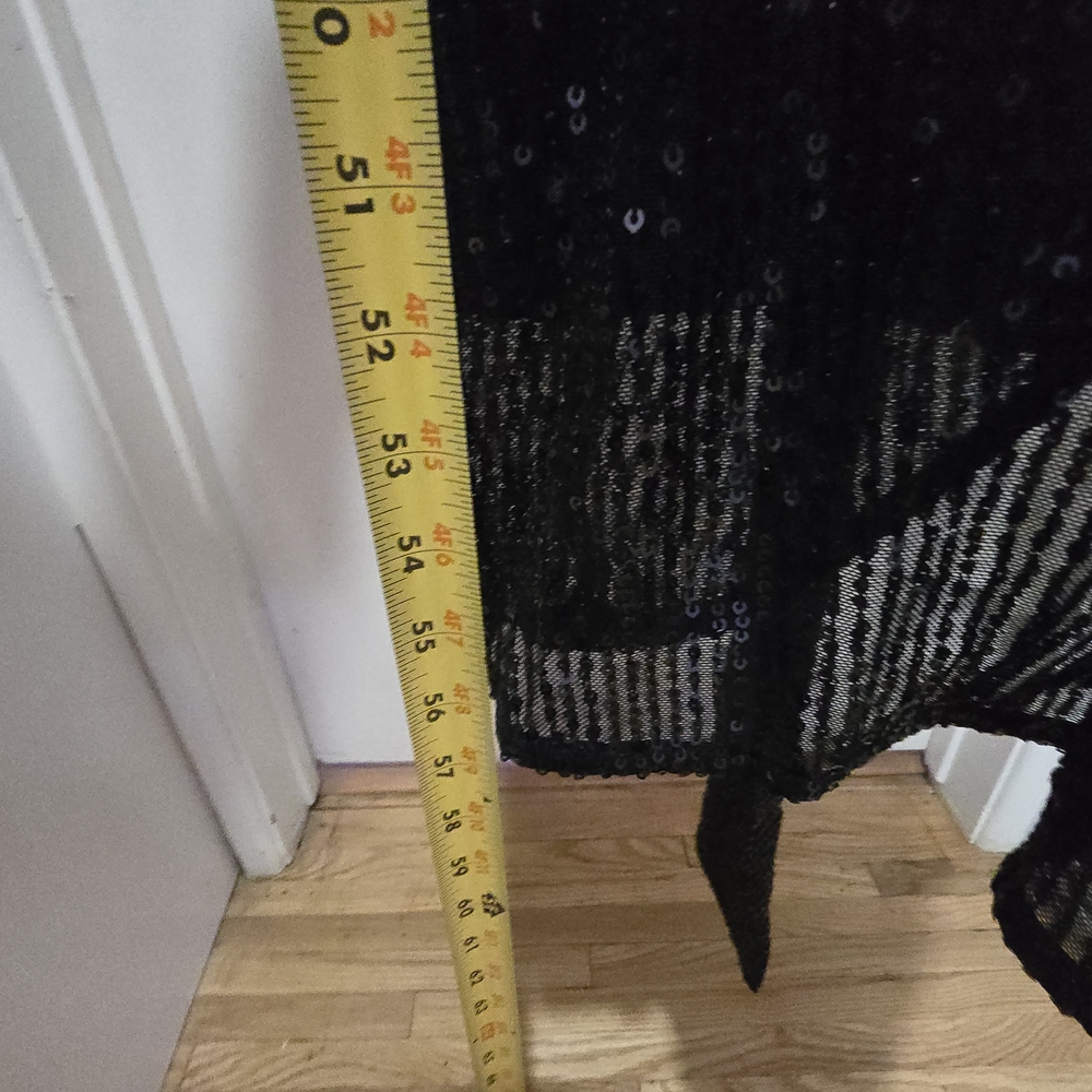 City Chic Black Sequin Paige Faux Wrap Cocktail Dress, NWT Sz L/20 - Picture 12 of 12